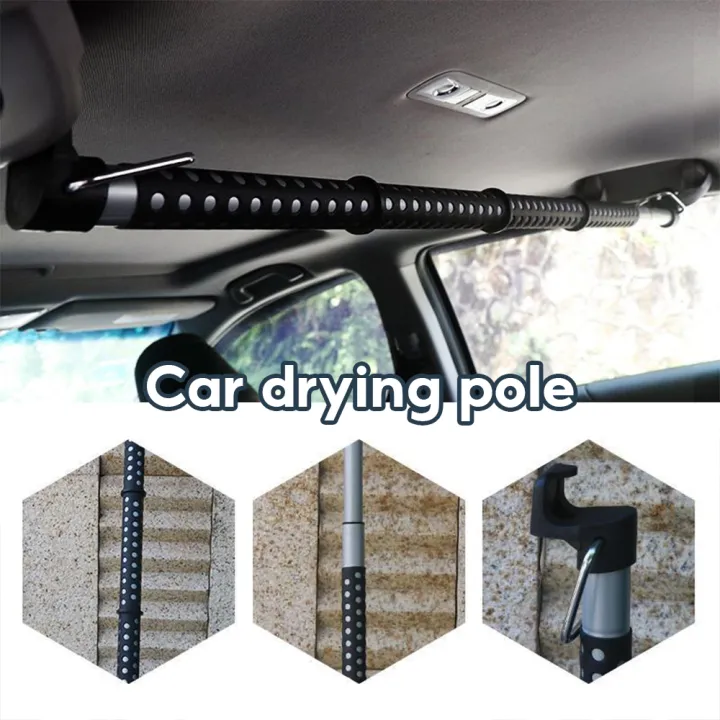 Universal Car Hanger Length Adjustable Extended to 1640mm Auto Car Coat Hanger Clothing Rod Bar Clothes Rack
