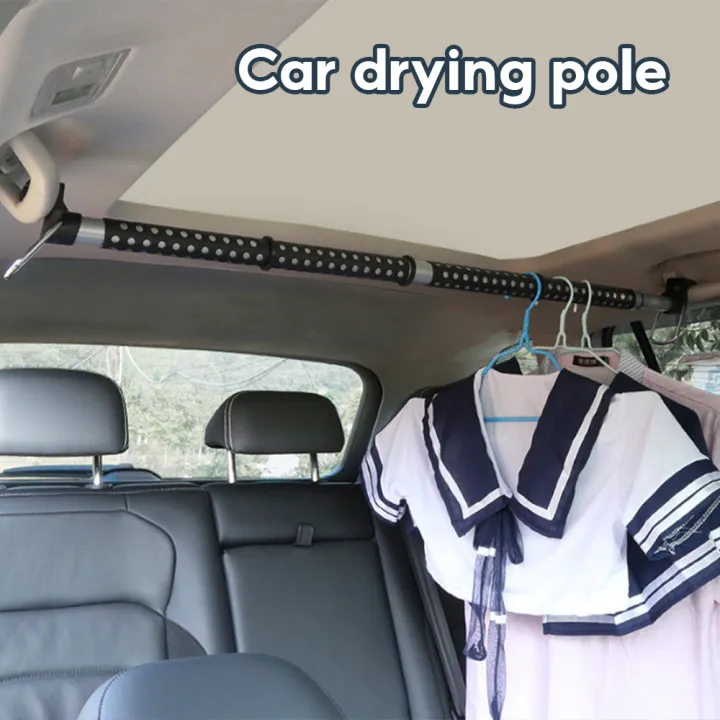 Universal Car Hanger Length Adjustable Extended to 1640mm Auto Car Coat Hanger Clothing Rod Bar Clothes Rack