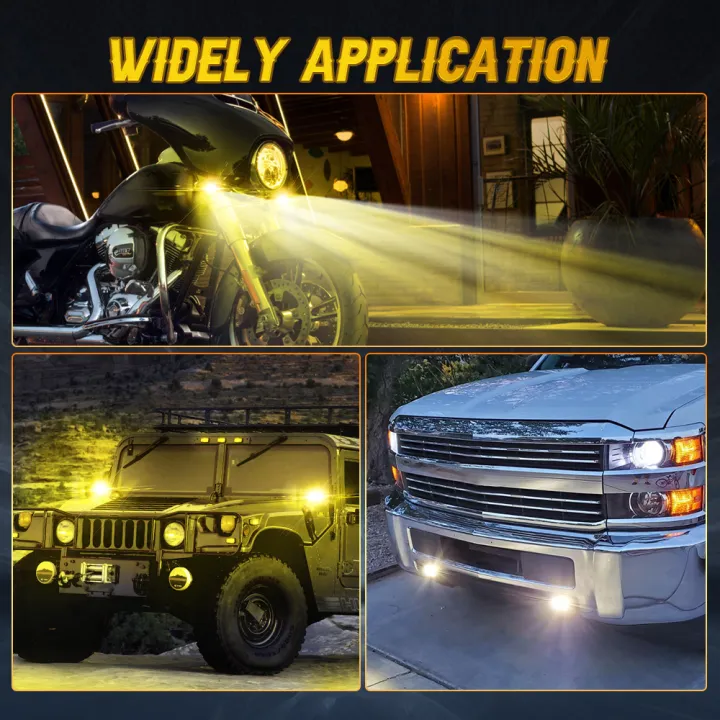 2PCs Mini Light Spotlight 3INCH 12000LM Flood 12V 24V Dual-color 6000K 3000K Offroad LED Light Bar For Trucks 4X4 4WD SUV