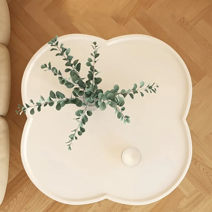 OTA Four Leaf Tea Maja Sisi Table Side Table Double Layer Bedside Table