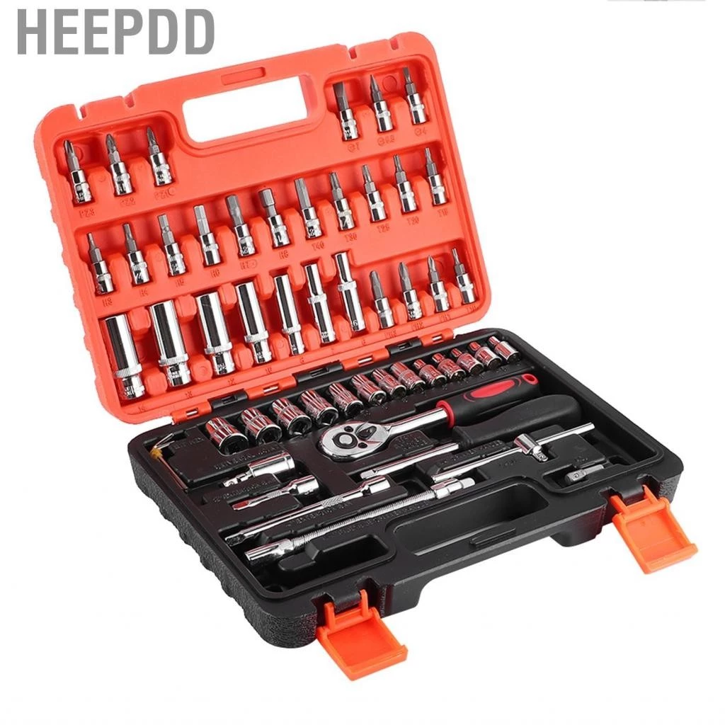 27pcs Wrench Set Spanner Socket Tools Set Bit And Socket Set Ratchet Wrench Combination Tool Kit Hardware Storage Box Heavy Duty Automatic And Home Repair Hand Tool