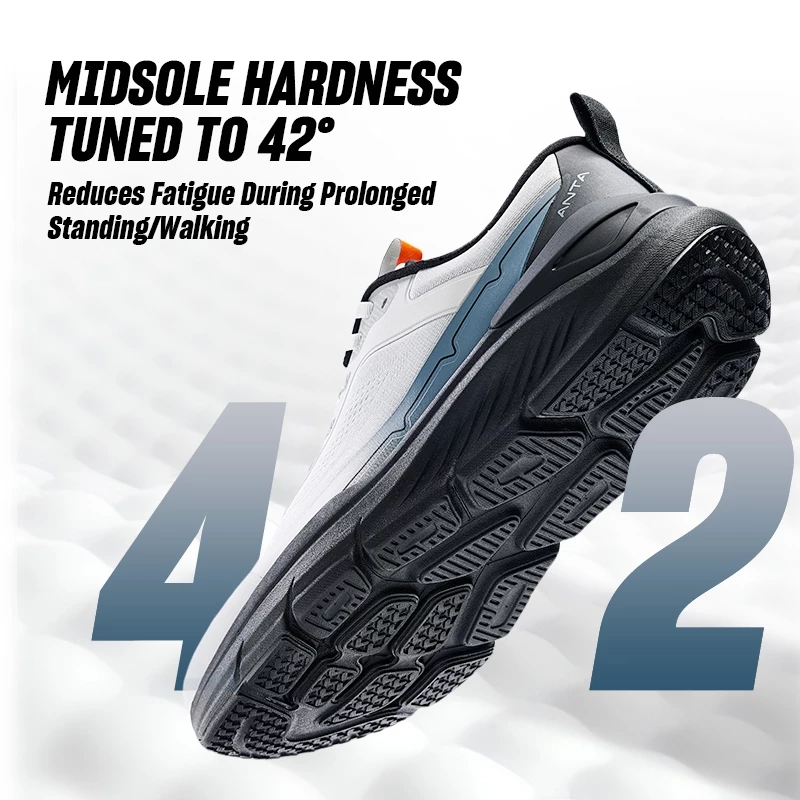 ANTA SS Men Yibu Sports Training Shoes Simple Stable Classic Rebound Walking Shoes 112517719U Lelaki