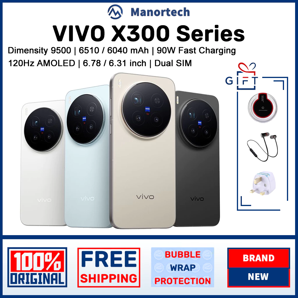 Vivo X300 Pro Vivo X300 Mediatek Dimensity 9500 ZEISS Super Telephoto OriginOS 6 90W Fast Charging