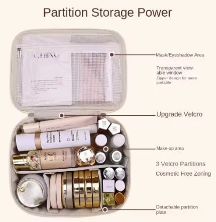 New Women's Cosmetic Bag Portable Storage Bag Large Capacity Luxury makeup bag travel organizer Essentials Toiletry Bag