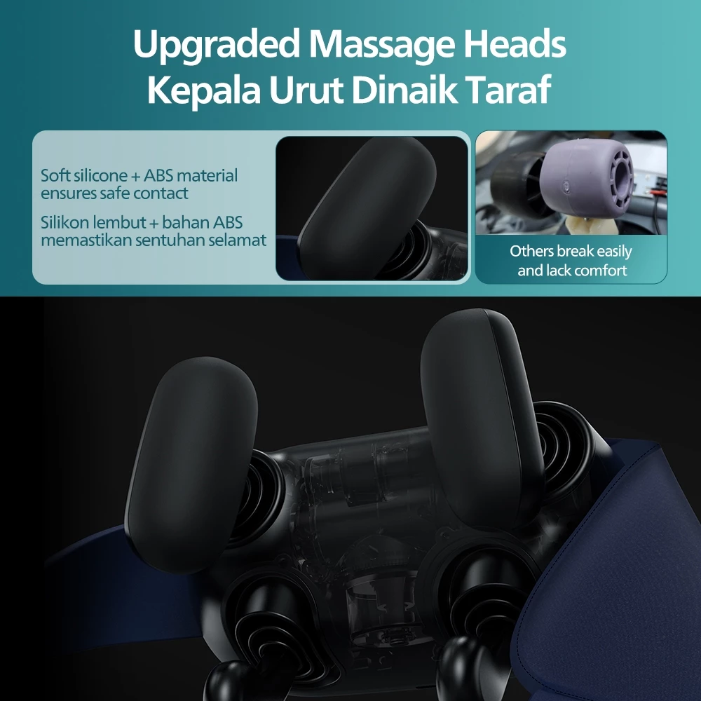 Philips Neck and Shoulder Massager with Heat Compress Hand-Simulated Kneading Neck Pain Relief mesin urut leher dan bahu