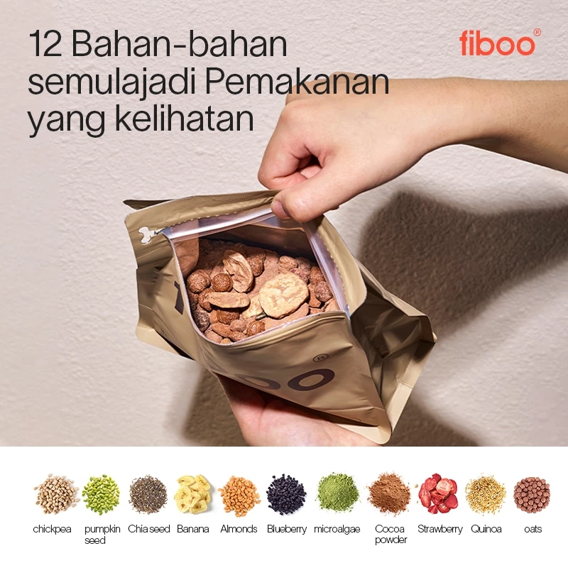 Fiboo Whey Protein Diet Shake Diet Grain Meal Replacement For Weight Loss (280g/400g)