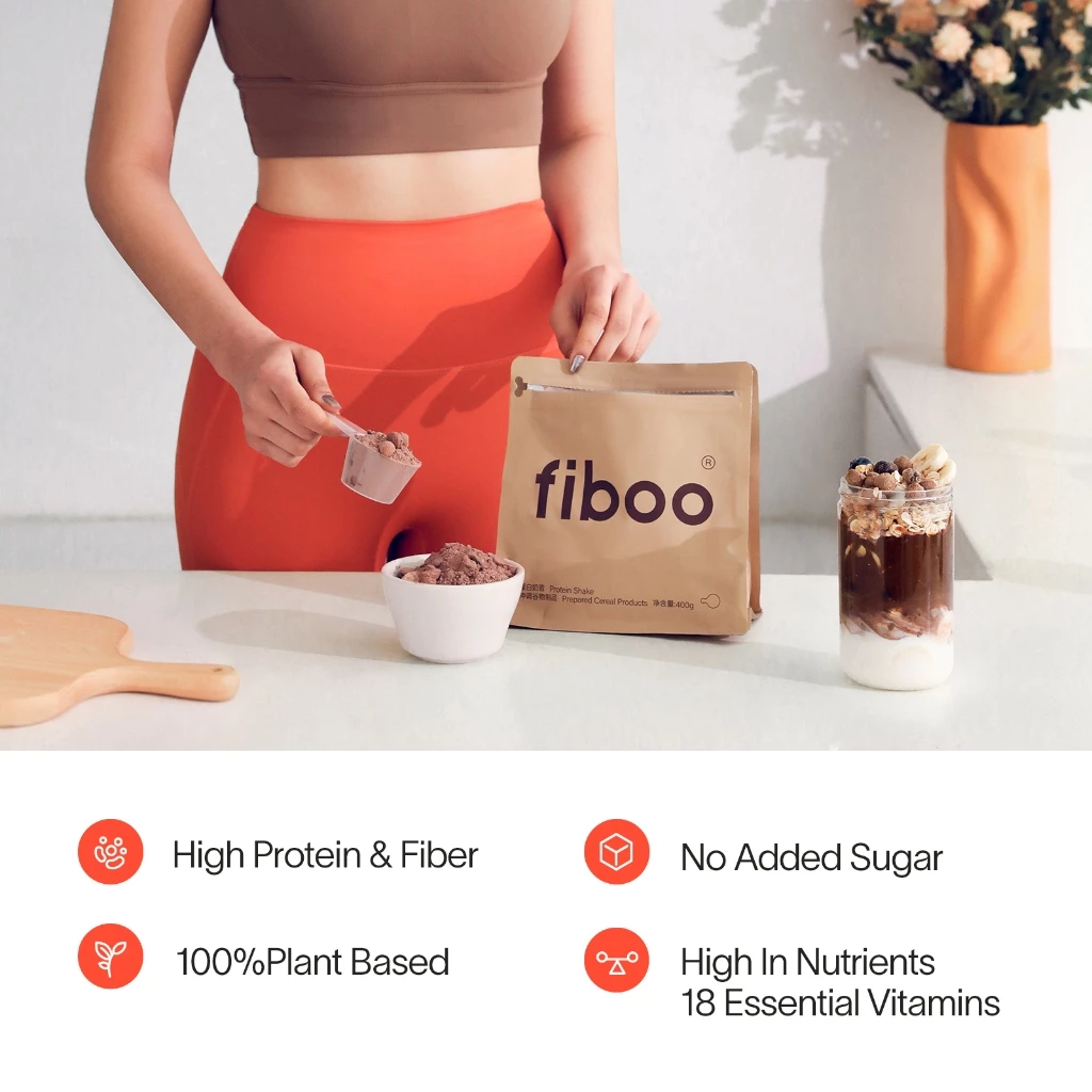 Fiboo Whey Protein Diet Shake Diet Grain Meal Replacement For Weight Loss (280g/400g)