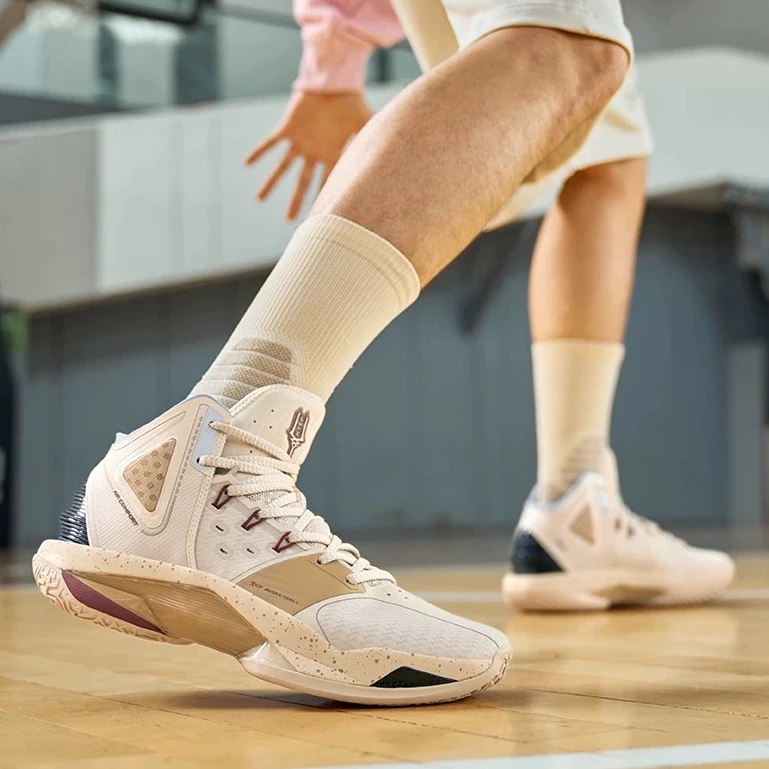 【XTEP】Qixi2.0 | Kasut Basketball Shoes Non slip Wear Resistant Sports Shoes High-top Shoes