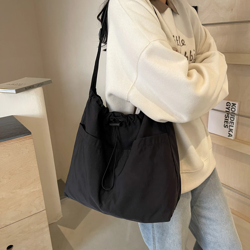 Nylon Crossbody Bag Women Large Capacity Sling Bag Perempuan Korean Shoulder Bag Fashion