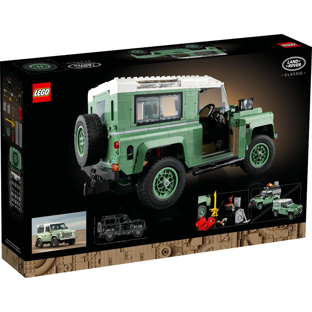 LEGO Icons 10317 Land Rover Classic Defender 90 Building Kit (2,336 Pieces)