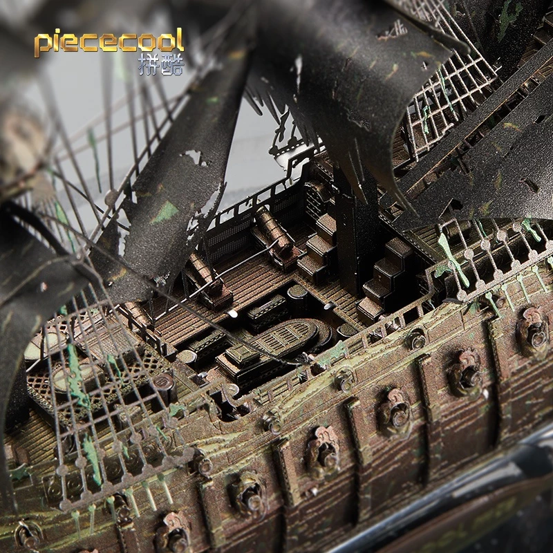 Piececool The Flying Dutchman 3D Metal Model Kits Pirate Ship Gift for Kids