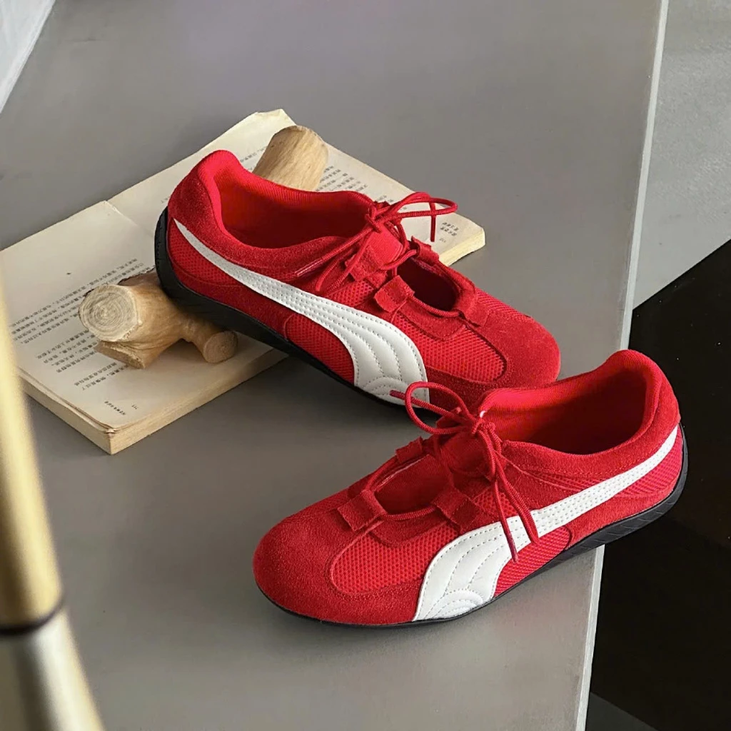 QCCC suede women's sneakers embroidered with lovely patterns SOPA fullbox shoes sneaker