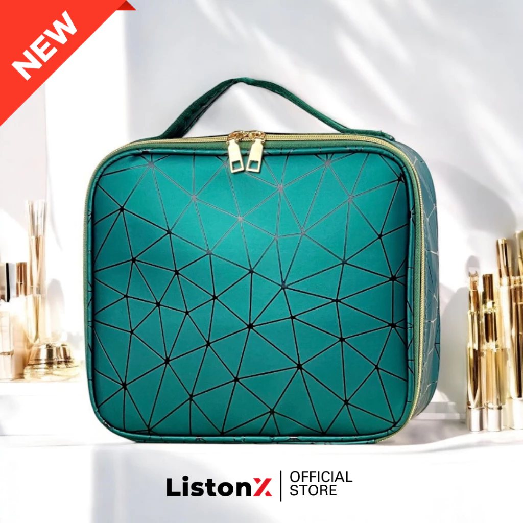 ListonX Makeup Bag Cosmetic Case Portable Travel Vanity Beauty Box Make Up Artist | Case Hairdressing Tools Organiser
