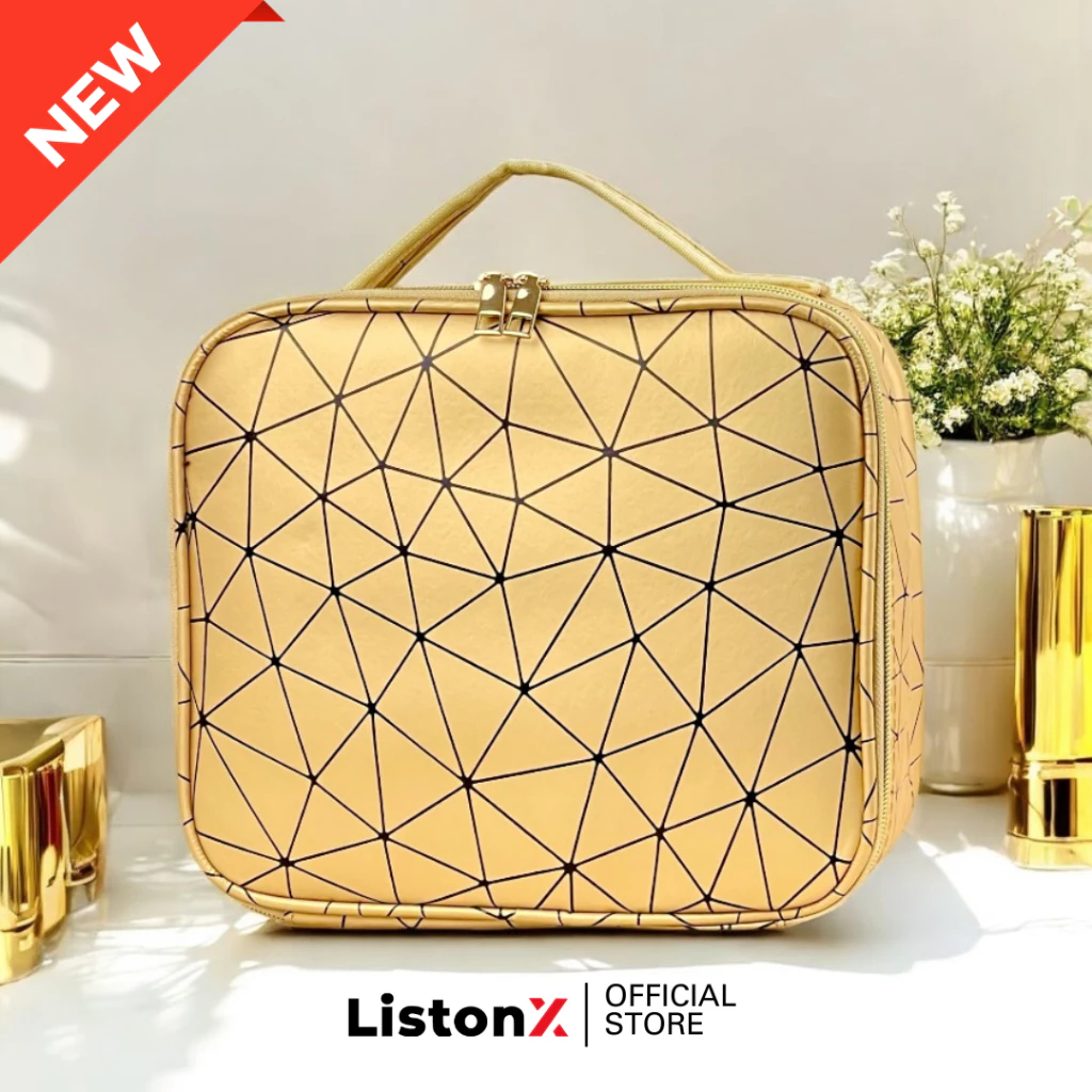ListonX Makeup Bag Cosmetic Case Portable Travel Vanity Beauty Box Make Up Artist | Case Hairdressing Tools Organiser