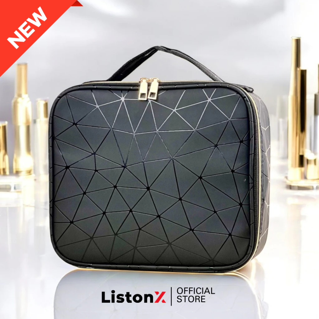 ListonX Makeup Bag Cosmetic Case Portable Travel Vanity Beauty Box Make Up Artist | Case Hairdressing Tools Organiser