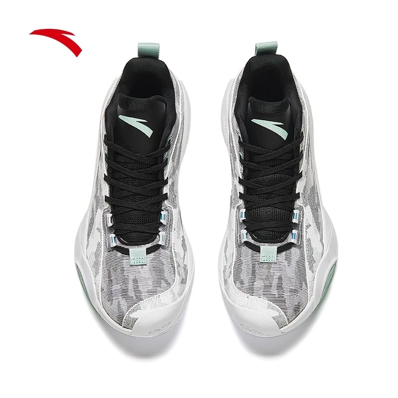 ANTA Men Wind Tunnel 4 Basketball Shoes 1124E1605-3 -WHITE/GREY/BLACK (Kasut Bola Keranjang Lelaki)