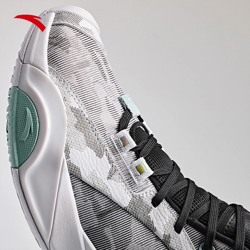 ANTA Men Wind Tunnel 4 Basketball Shoes 1124E1605-3 -WHITE/GREY/BLACK (Kasut Bola Keranjang Lelaki)