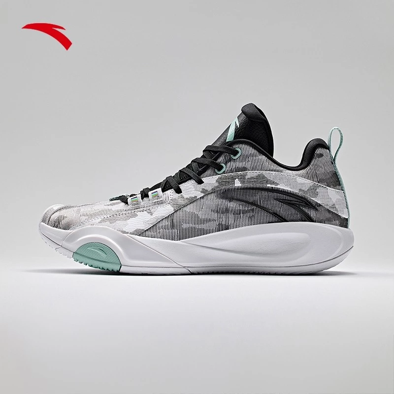 ANTA Men Wind Tunnel 4 Basketball Shoes 1124E1605-3 -WHITE/GREY/BLACK (Kasut Bola Keranjang Lelaki)