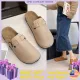 Shoes Women Mules Slip-On Potato Style Half Slippers Wooden Grain Sole Design Kasut Selipar Tutup Tumit Perempuan 139