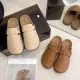 Shoes Women Mules Slip-On Potato Style Half Slippers Wooden Grain Sole Design Kasut Selipar Tutup Tumit Perempuan 139