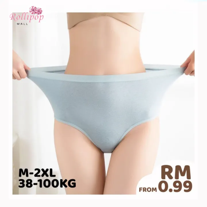 ROLLIPOP_ PLUS SIZE M - XXL HIGH WAIST WOMEN PANTIES SPENDER UNDERWEAR SELUAR DALAM WANITA PEREMPUAN