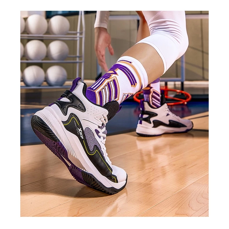 【XTEP】Men Basketball Shoes Jeremy Lin kasut bola keranjang lelaki Sport Mesh Breathable Training Sneakers Outdoor