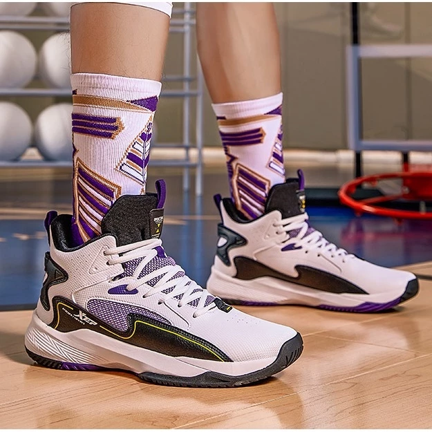 【XTEP】Men Basketball Shoes Jeremy Lin kasut bola keranjang lelaki Sport Mesh Breathable Training Sneakers Outdoor