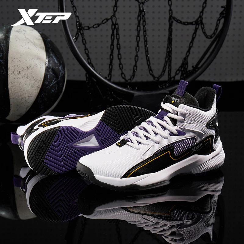 【XTEP】Men Basketball Shoes Jeremy Lin kasut bola keranjang lelaki Sport Mesh Breathable Training Sneakers Outdoor