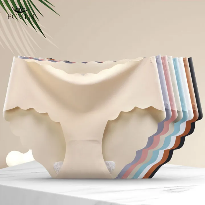 ECMLN Seamless Panty for Women Silk Lingerie Invisible Intimates Sexy Comfortable Female Briefs