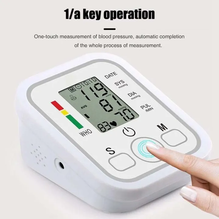 Blood Pressure Monitor Cuff BP Blood  OPressure Monitorriginal Blood Pressure Machine Voice Upper Arm Digital BP Pressure Measuring Instrument Monitor