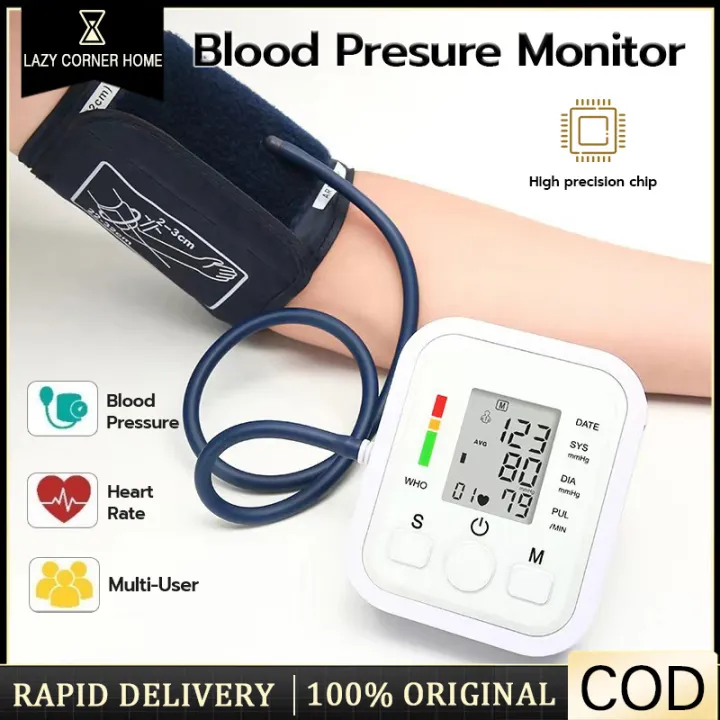 Blood Pressure Monitor Cuff BP Blood  OPressure Monitorriginal Blood Pressure Machine Voice Upper Arm Digital BP Pressure Measuring Instrument Monitor