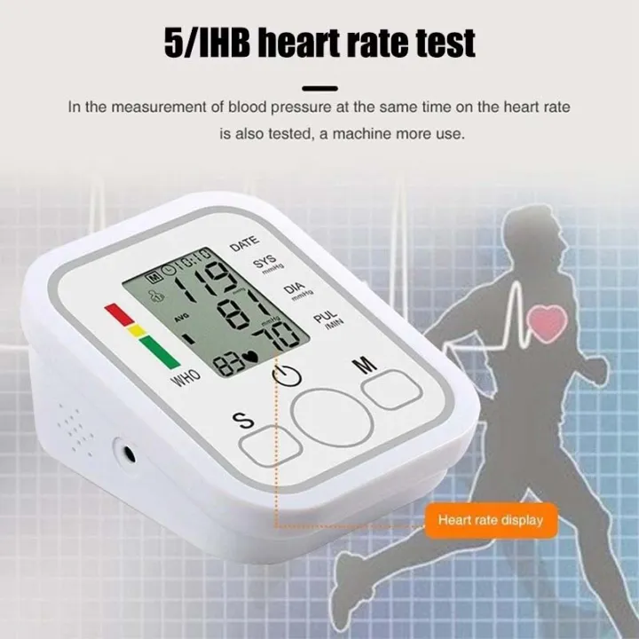 Blood Pressure Monitor Cuff BP Blood  OPressure Monitorriginal Blood Pressure Machine Voice Upper Arm Digital BP Pressure Measuring Instrument Monitor