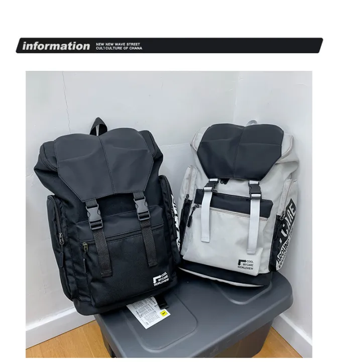 BACKPACK Korean Trendy Bag Men Casual Travel Bag Outdoor Large Capacity School Bag Bussiness Backpack Beg Sekolah双肩旅行背包
