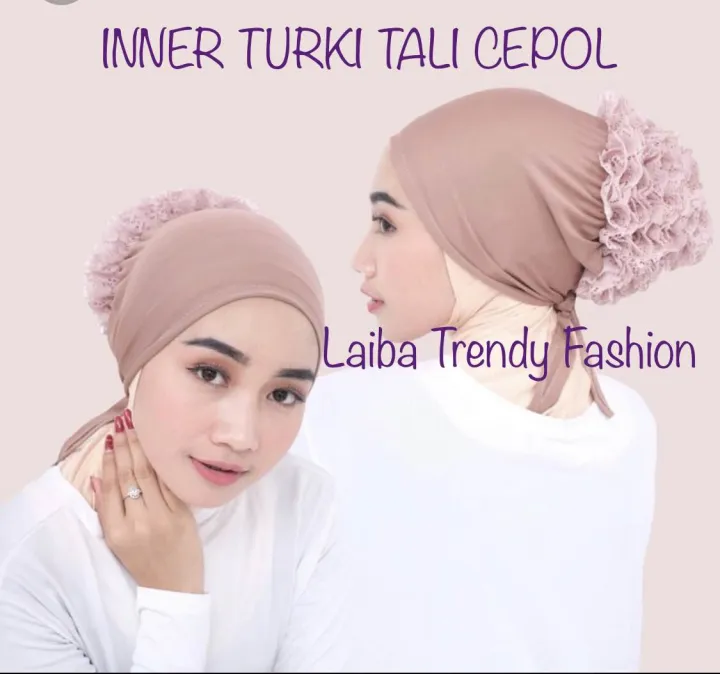 INNER HIJAB LACE TURKI TALI | EXPORT QUALITY (TURKI CEPOL)