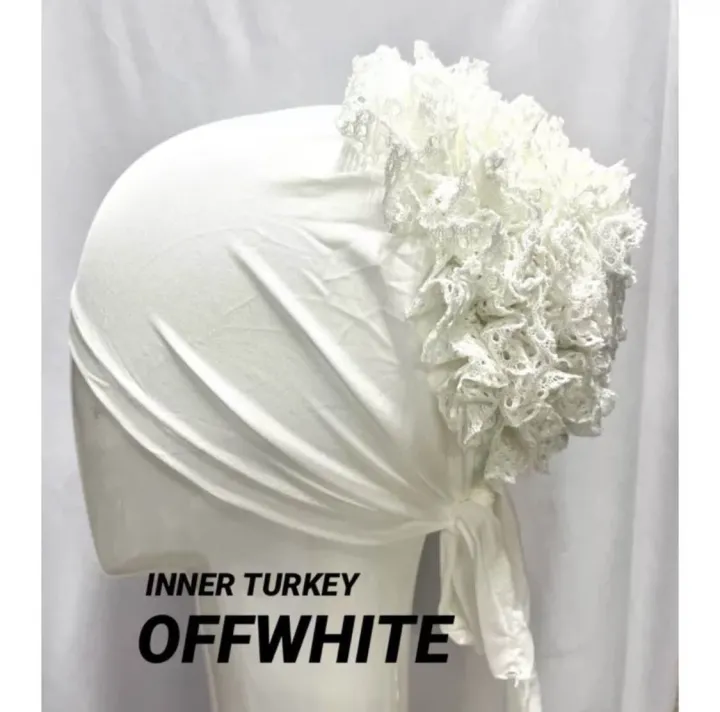 INNER HIJAB LACE TURKI TALI | EXPORT QUALITY (TURKI CEPOL)