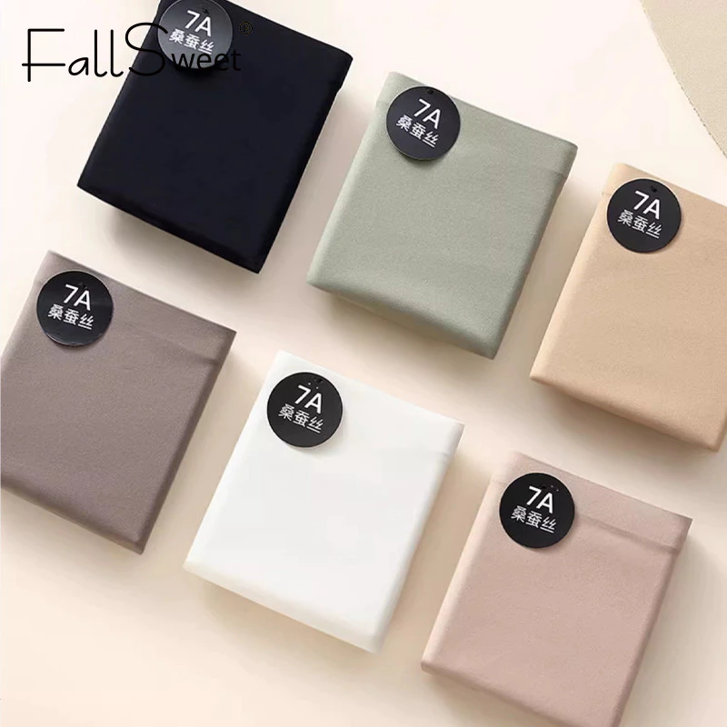 FallSweet 6Pcs/Set M-2XL 7A Mulberry Silk Panties Women