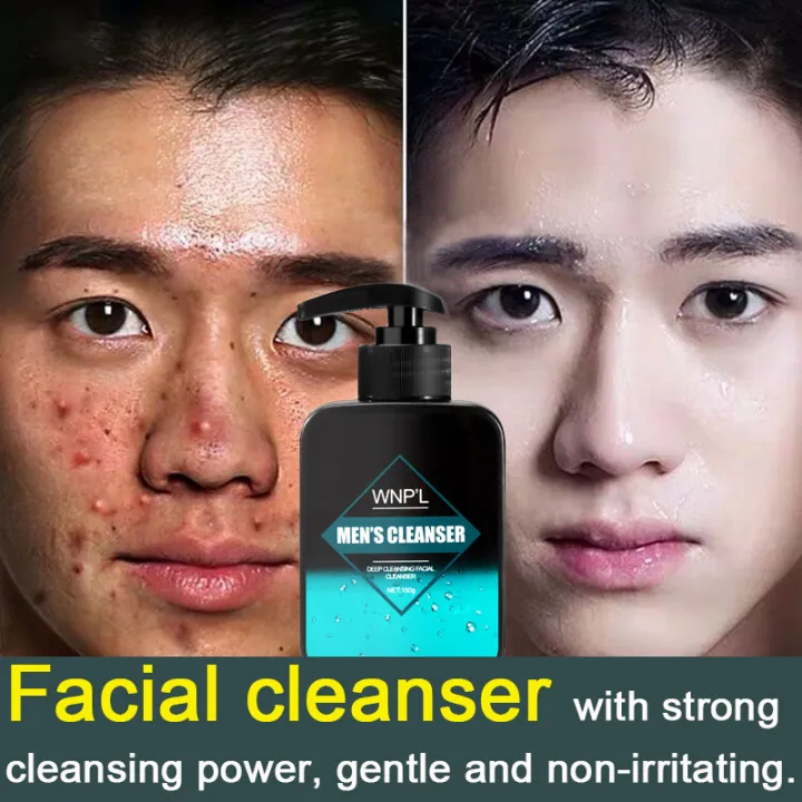 Pencuci Muka, oil control and acne treatment, deep cleansing, removes oil and blackheads, anti-mite, refreshing and gentle, moisturizing, suitable for all skin types, brightens skin tone, 150ml