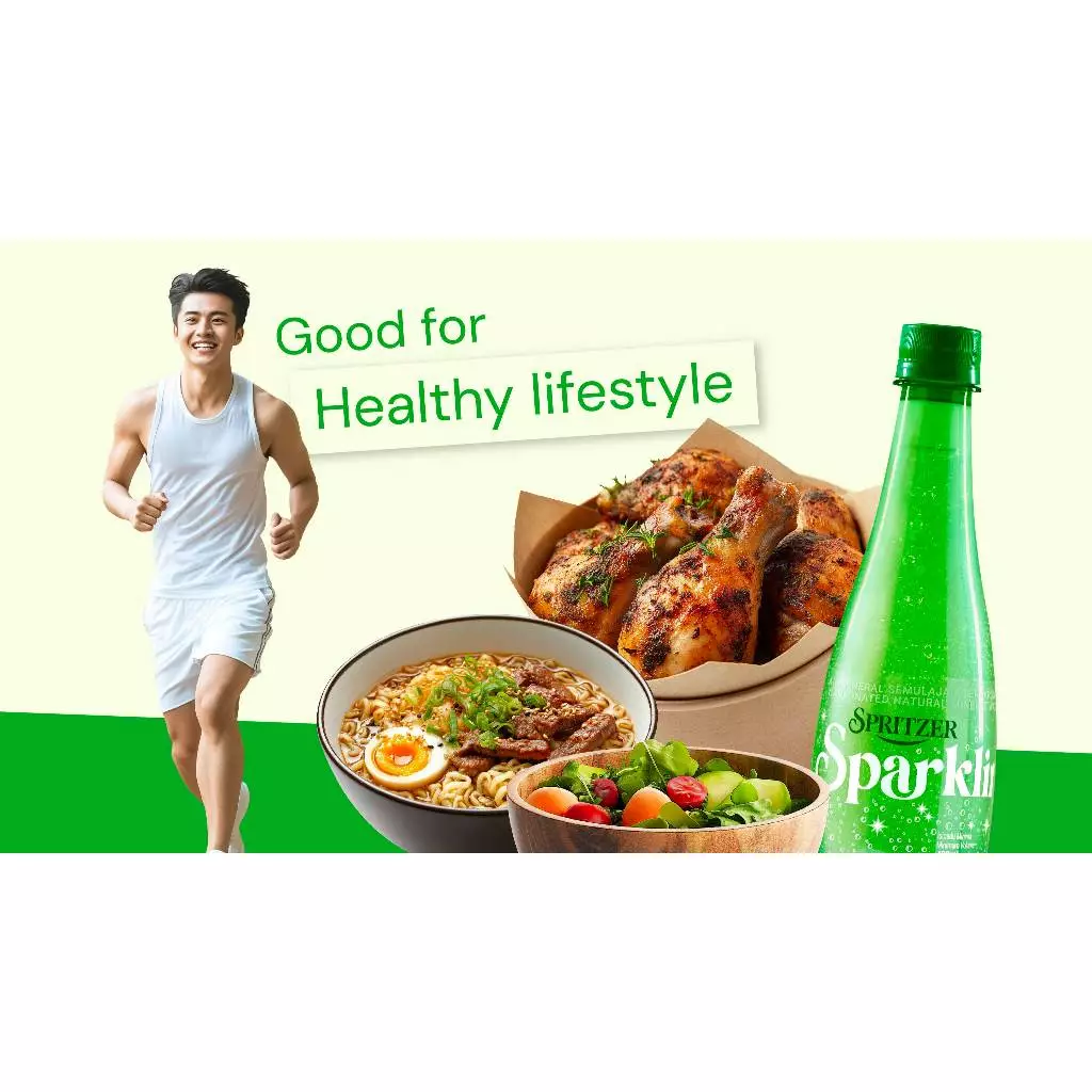 Spritzer Sparkling Natural Mineral Water (400ML X 24)