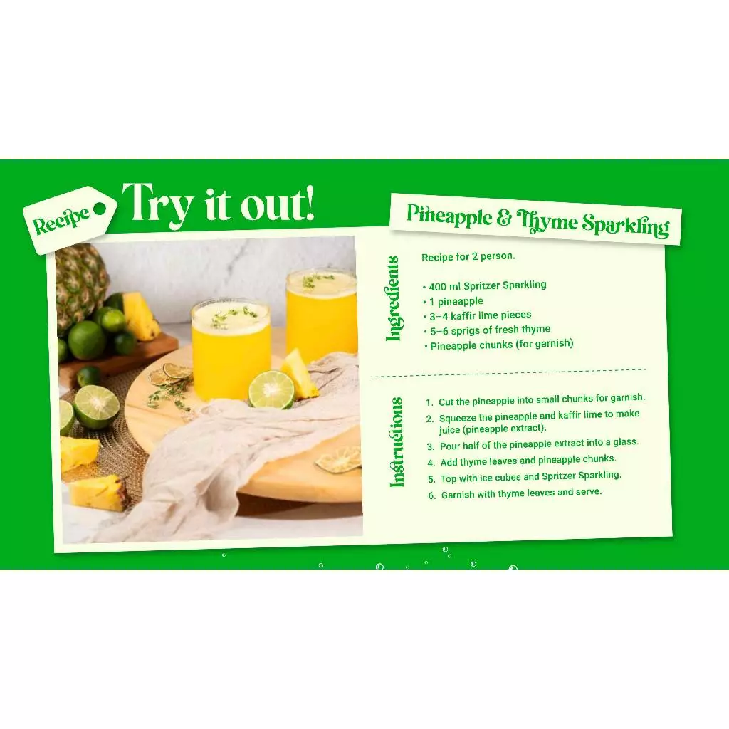 Spritzer Sparkling Natural Mineral Water (400ML X 24)