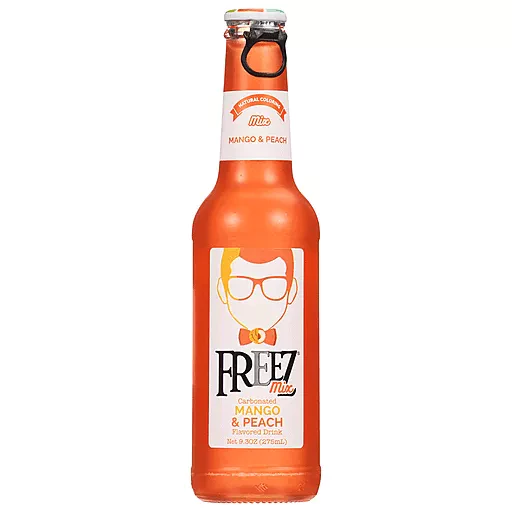 Freez Mix Soda Drinks Mango and Peach 24 bottle