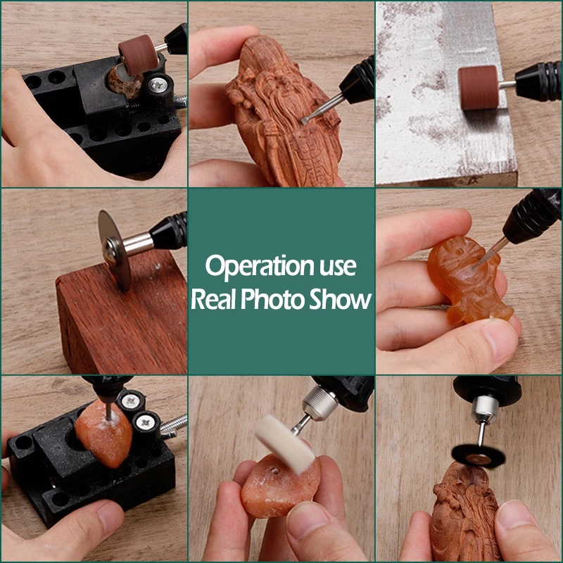 12V DC Grinder Tool Mini Dremel Drill Electric Grinding Set Milling Polishing Drilling Cutting Engraving Accessories 电磨笔