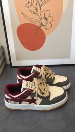 Givenivan 2024 new Japanese college style star white shoes women's flat bottom all-match casual sneakers sneakers