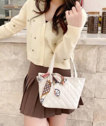 Dawaar Beg Tangan Wanita Bahu Jinjing Silang ( Scarf Travel Dinner Office Tote Shoulder Women Handbag ) 5G4