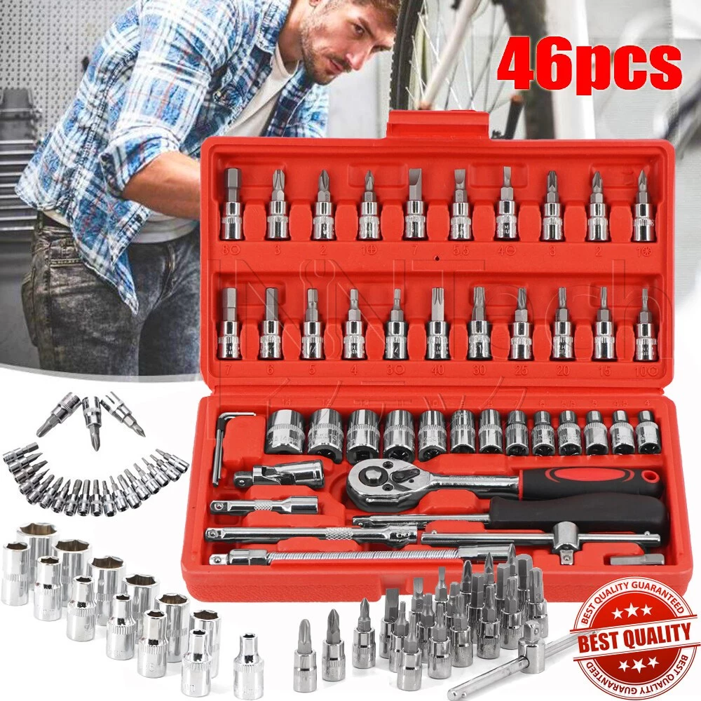 108 pcs Household Professional tool box set Mechanical tool set Repair tool kit with screwdriver/hammer/tape measure/wire plier