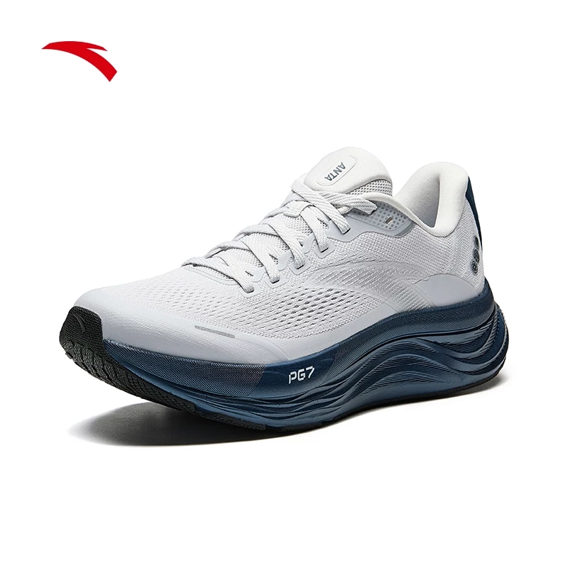 ANTA Men PG7 Travel 2 Running Shoes - Granule Gray/Sea Ink Blue (Kasut Larian Lelaki)