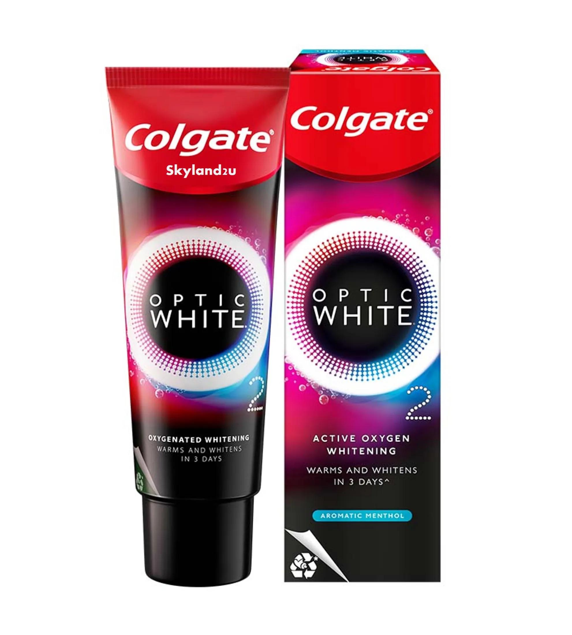 [Bundle of 2] Colgate Optic White O2 Oxygen Whitening Toothpaste 85g