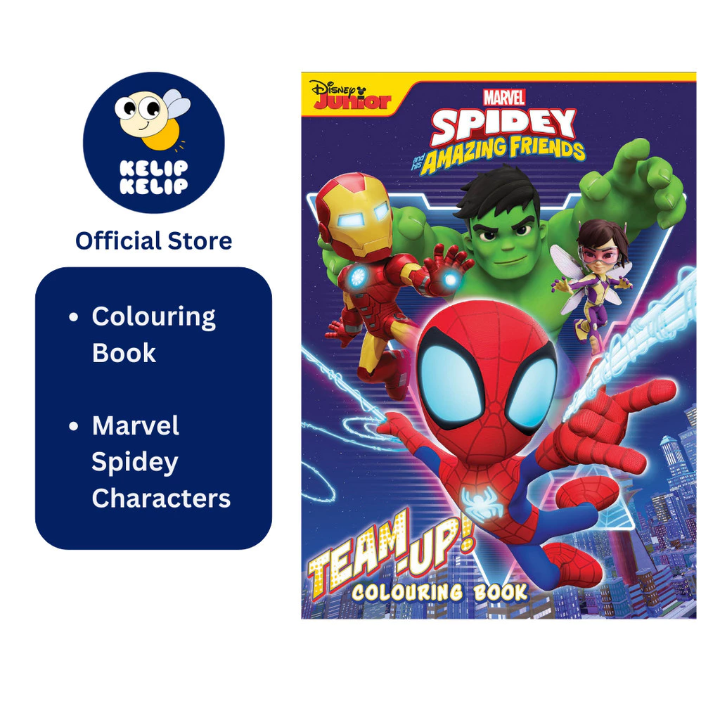 Marvel Spidey & Amazing Friends Team Up Colouring Book For Kids To Color