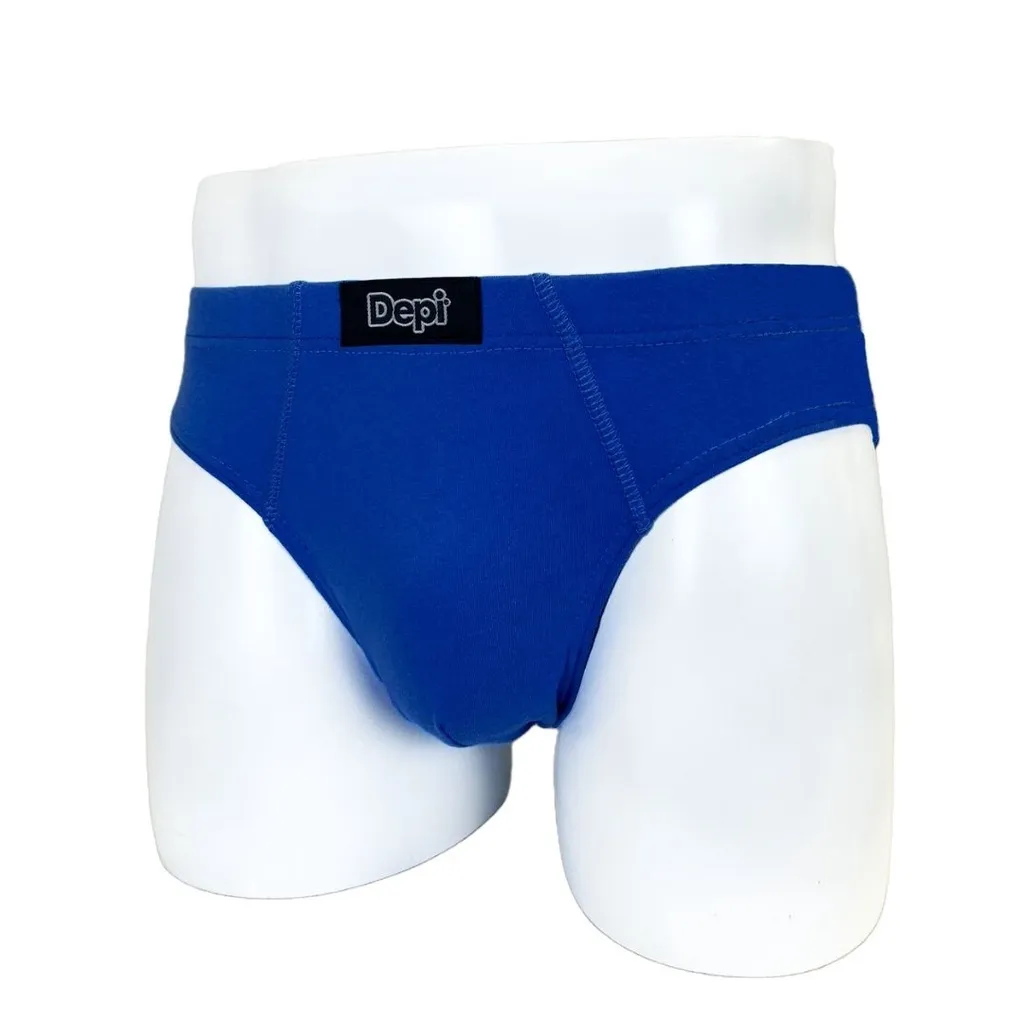 (5 Pcs) Depi Men’s Brief Underwear 100% Cotton | Assorted Colors | Soft & Breathable | 1BB1501