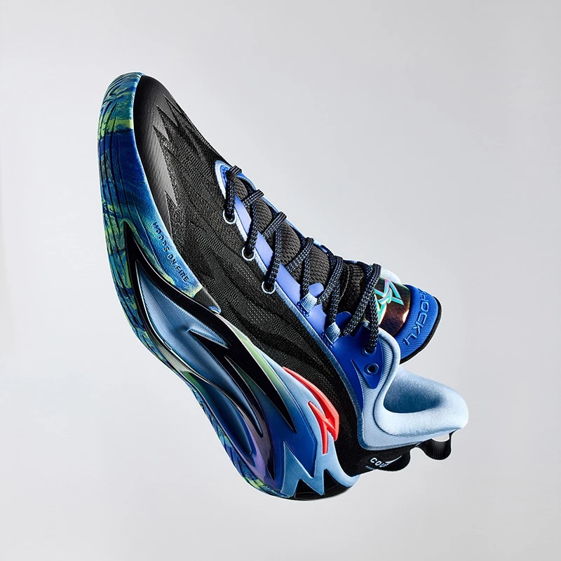 ANTA Men SHOCK WAVE 7 Basketball Shoes 1125C1126-1 -BLACK/BLUE/BLUE (Kasut Bola Keranjang)