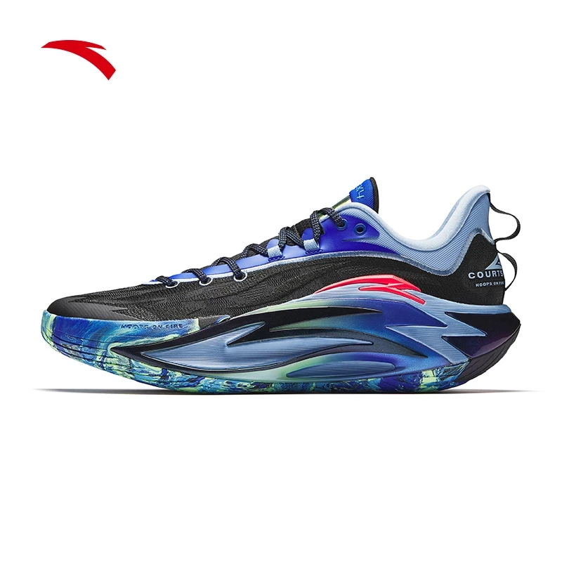 ANTA Men SHOCK WAVE 7 Basketball Shoes 1125C1126-1 -BLACK/BLUE/BLUE (Kasut Bola Keranjang)